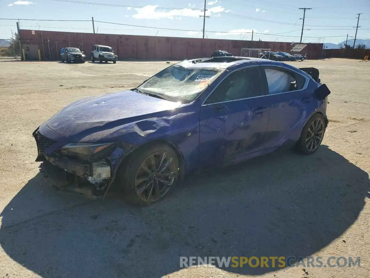 1 Photograph of a damaged car JTHGZ1B22N5051954 LEXUS IS 350 F S 2022