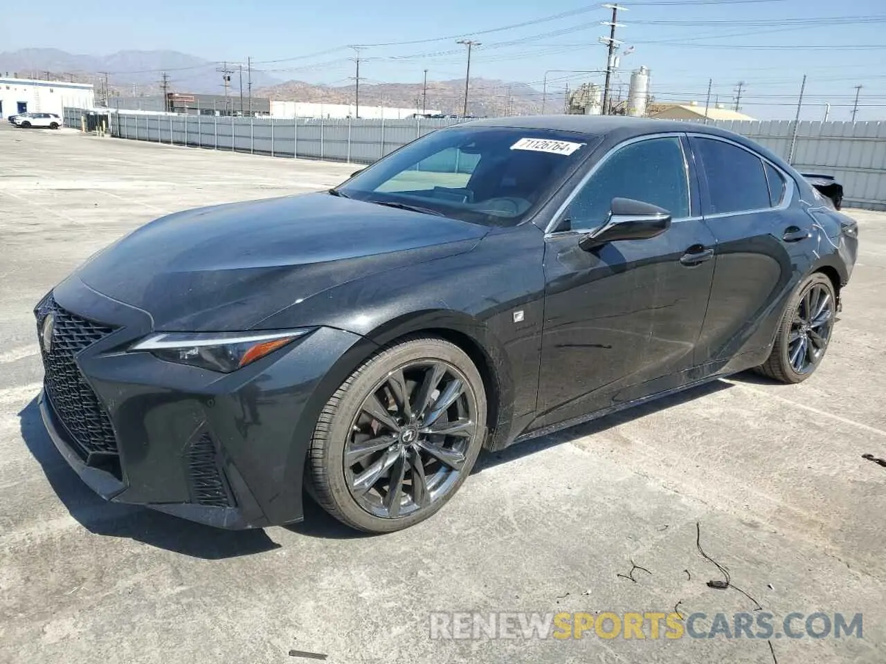 1 Photograph of a damaged car JTHGZ1B26N5051262 LEXUS IS 350 F S 2022