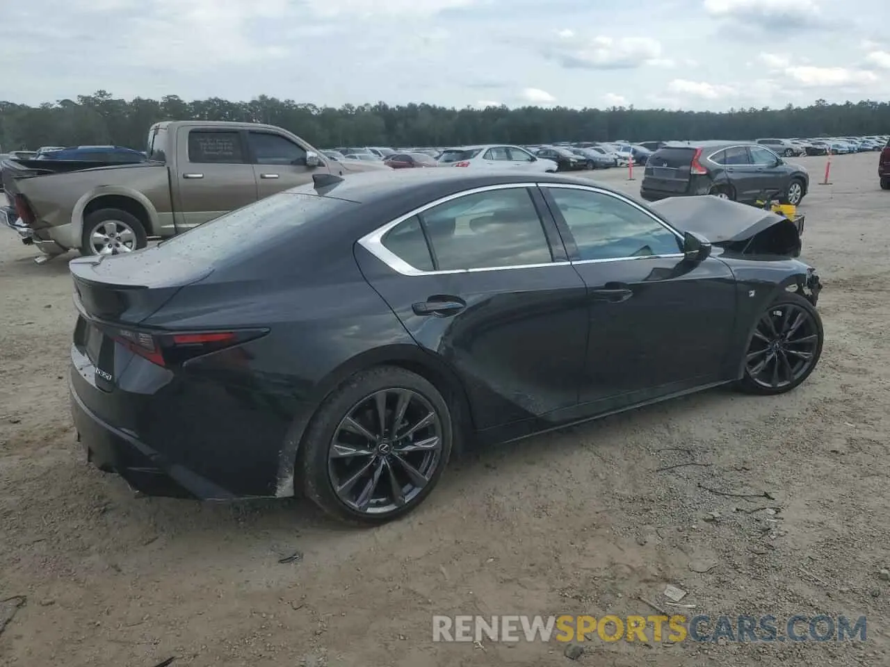3 Фотография поврежденного автомобиля JTHGZ1B26R5077771 LEXUS IS 350 F S 2024
