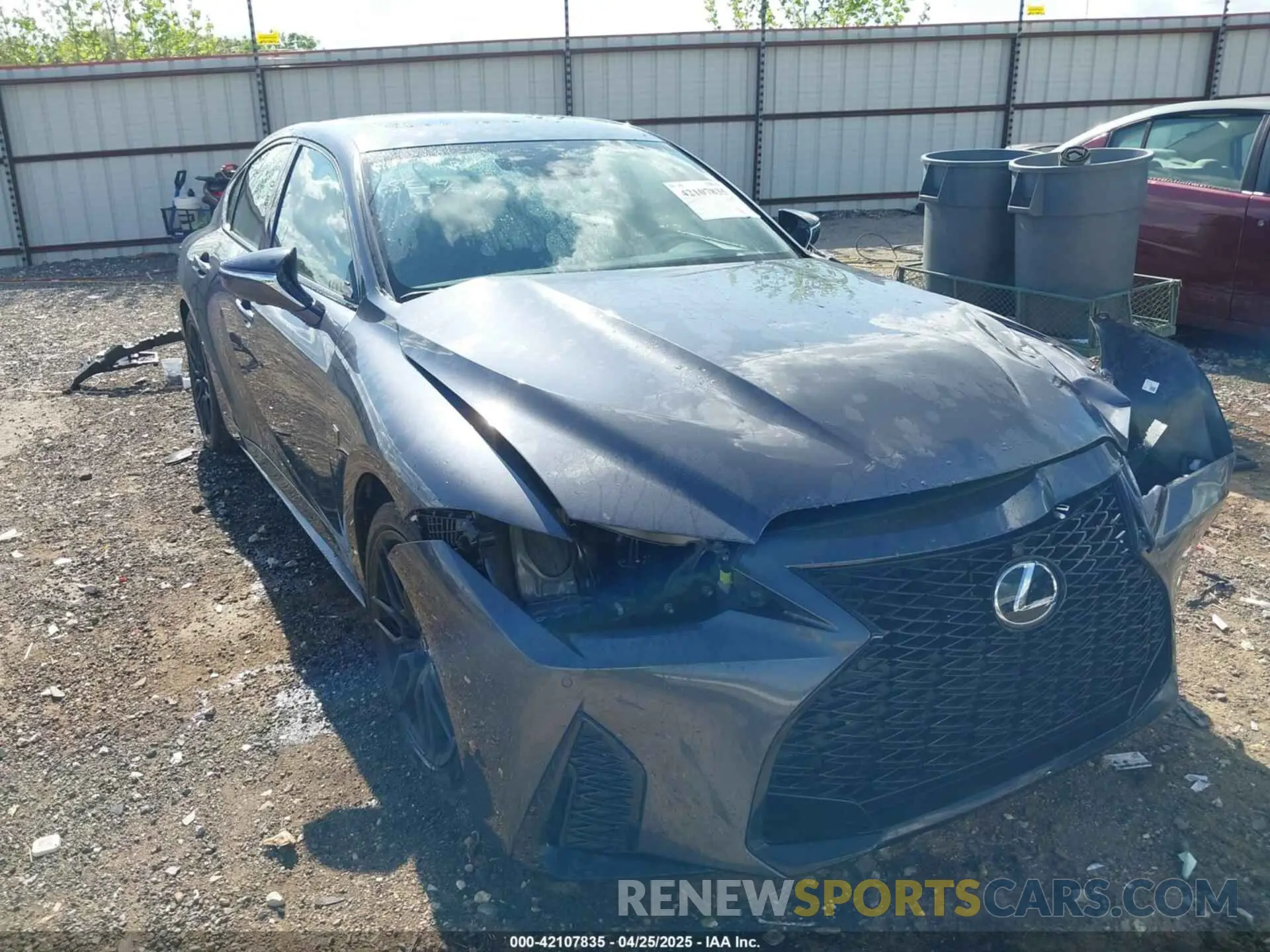 1 Photograph of a damaged car JTHAP1D21P5003423 LEXUS IS 500 2023
