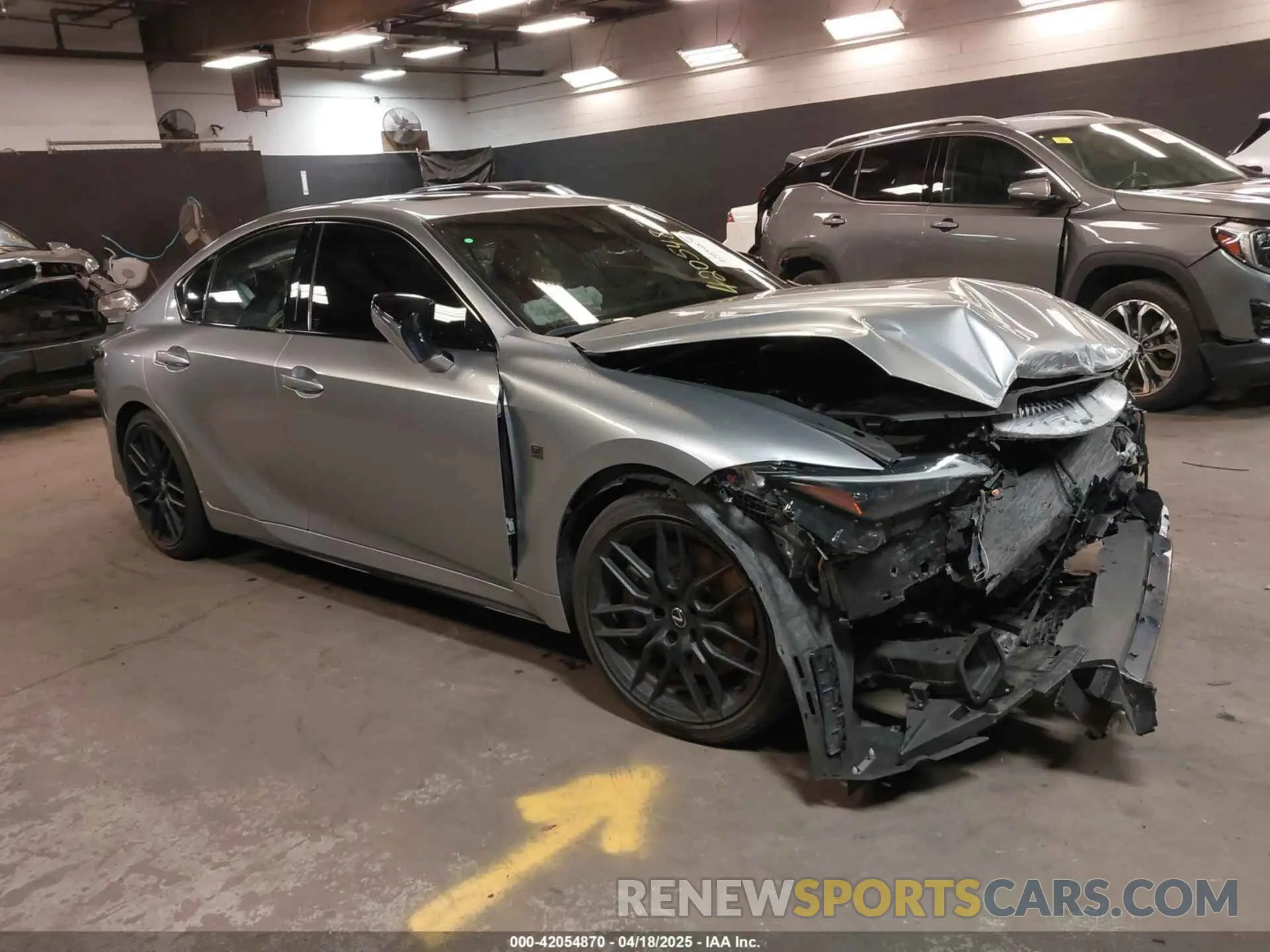1 Photograph of a damaged car JTHAP1D25P5002890 LEXUS IS 500 2023