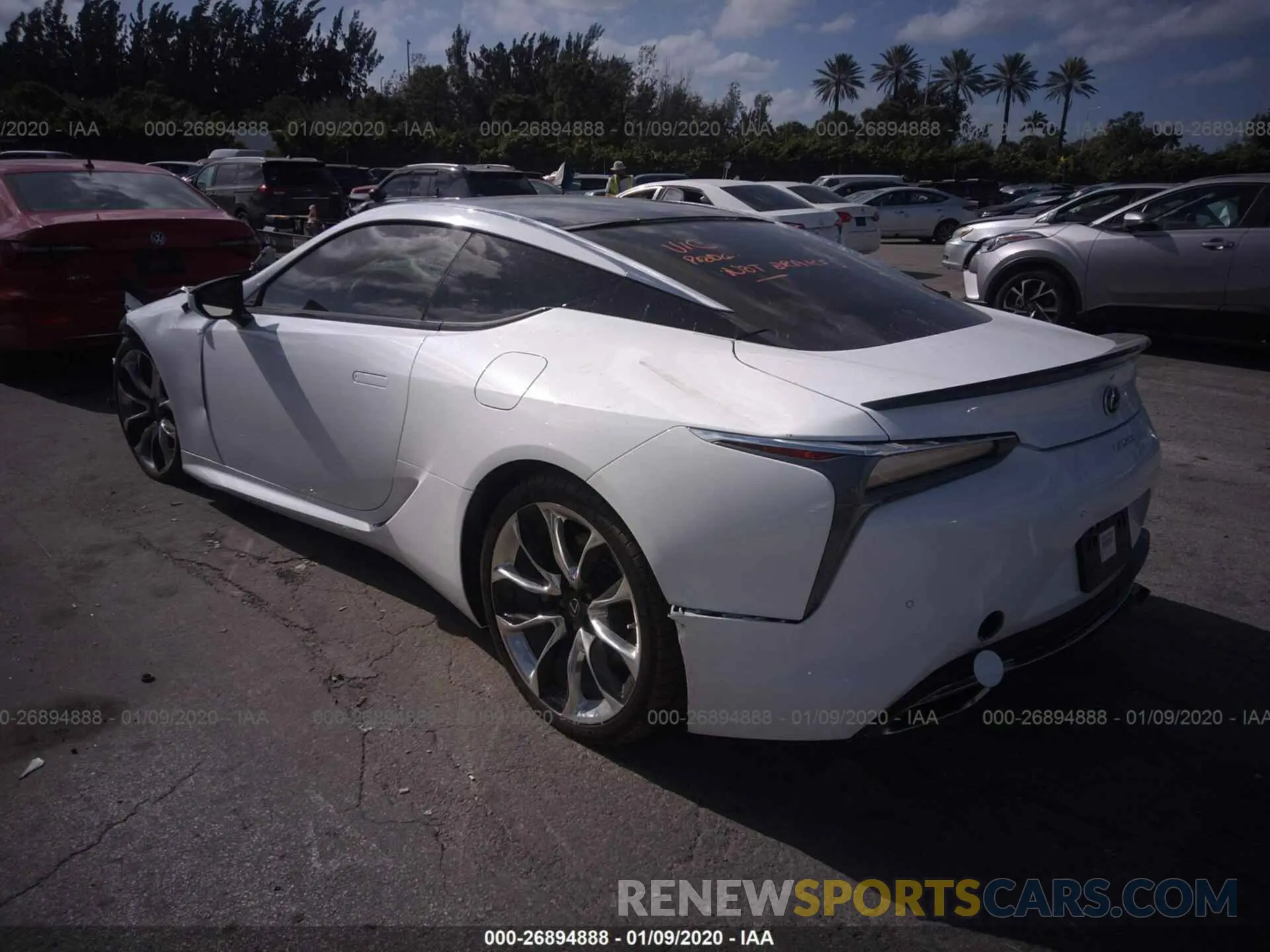3 Photograph of a damaged car JTHEP5AY5LA007381 LEXUS LC 2020