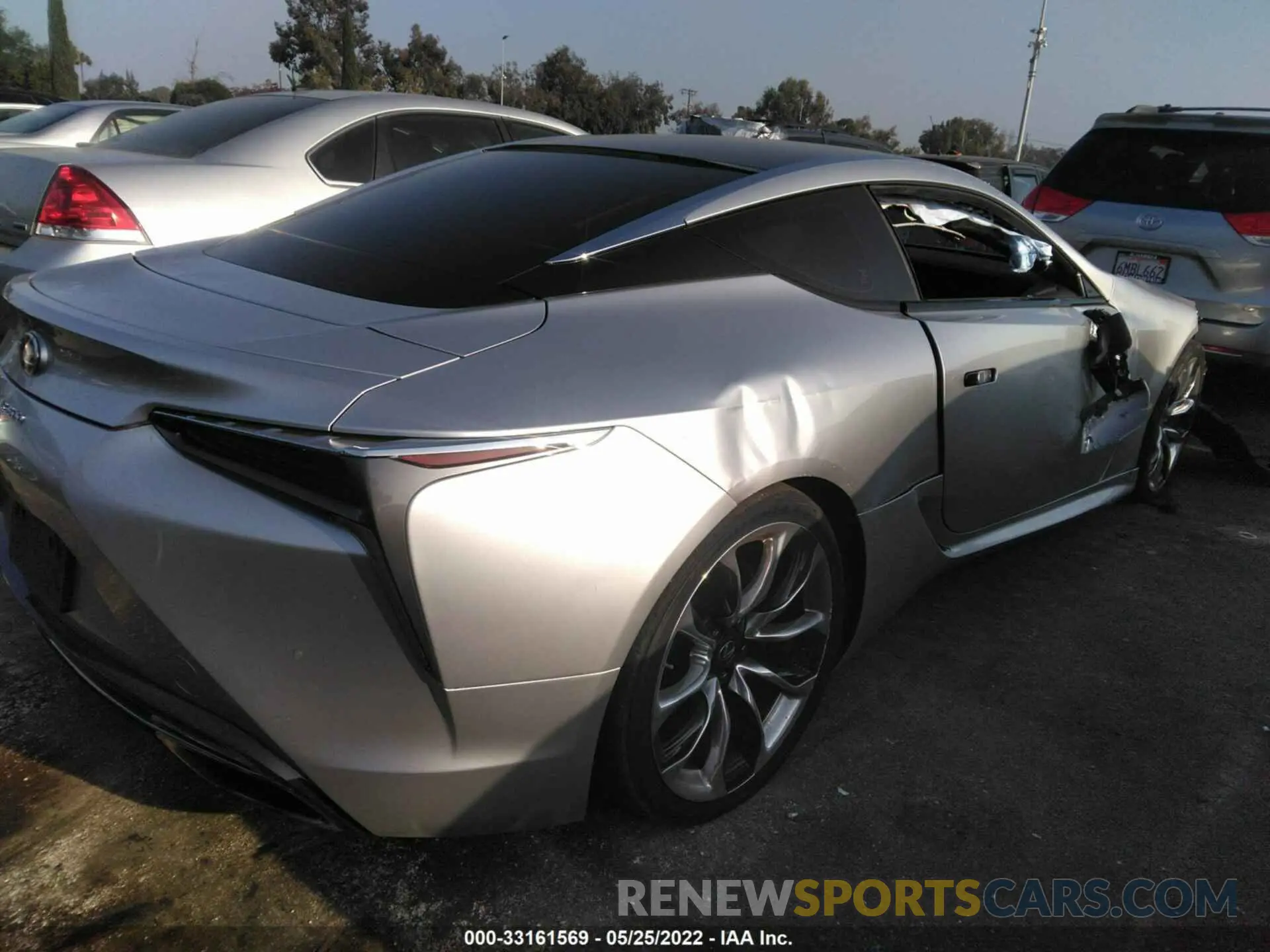 4 Фотография поврежденного автомобиля JTHBP5AY5MA103452 LEXUS LC 2021