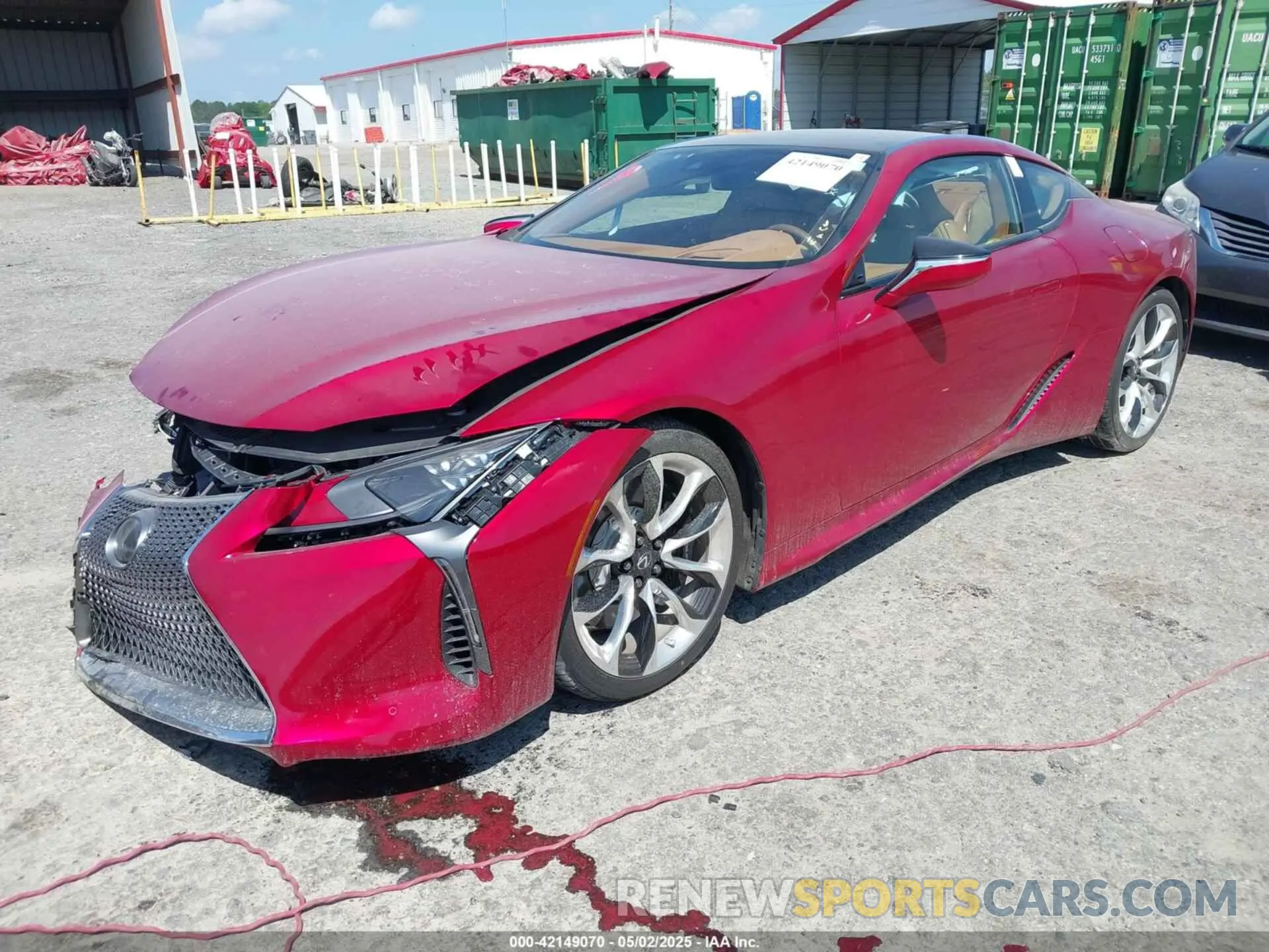 2 Photograph of a damaged car JTHAP5AY3MA103106 LEXUS LC 500 2021