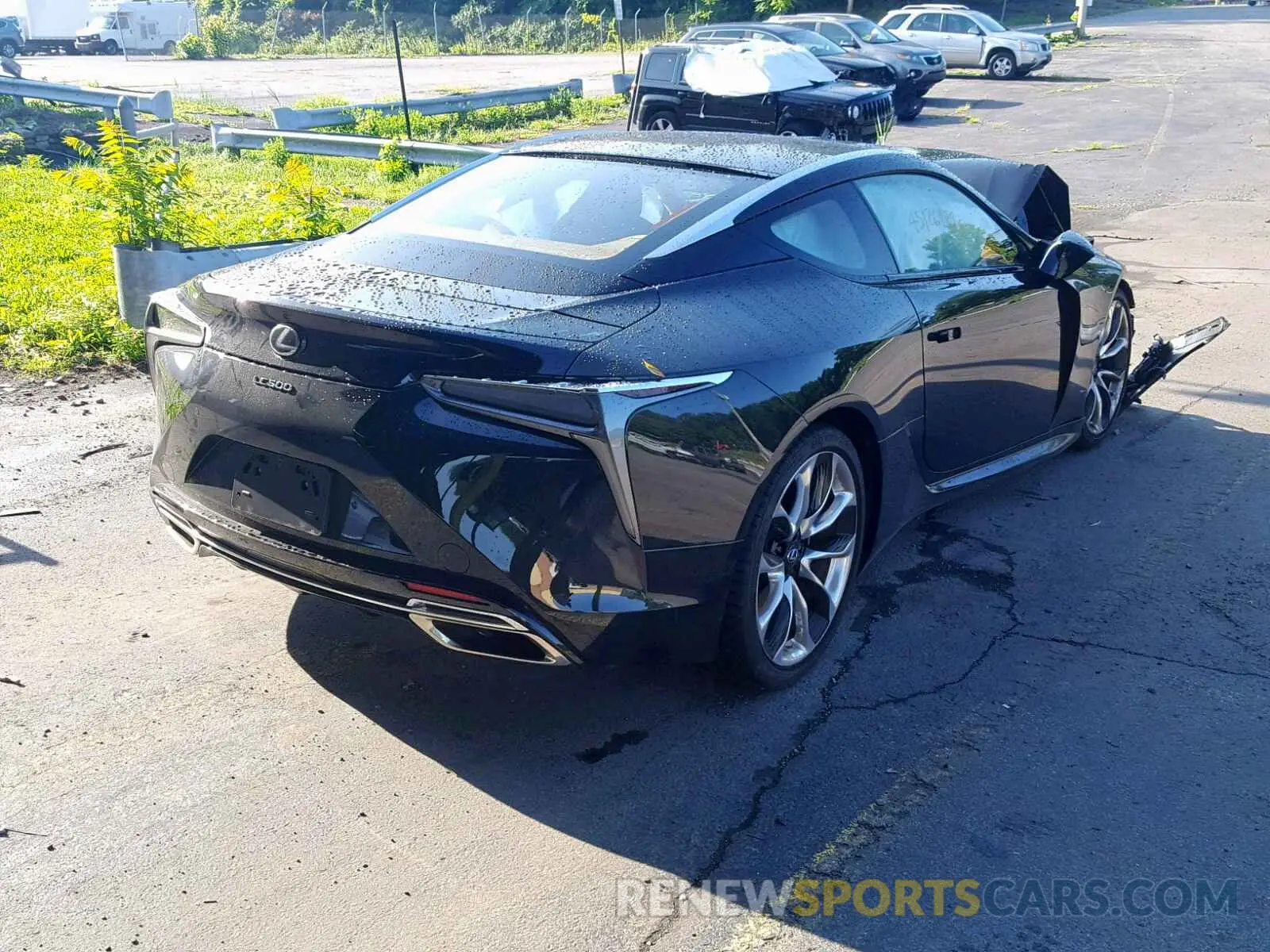 4 Photograph of a damaged car JTHHP5AY9KA006293 LEXUS LC500 2019