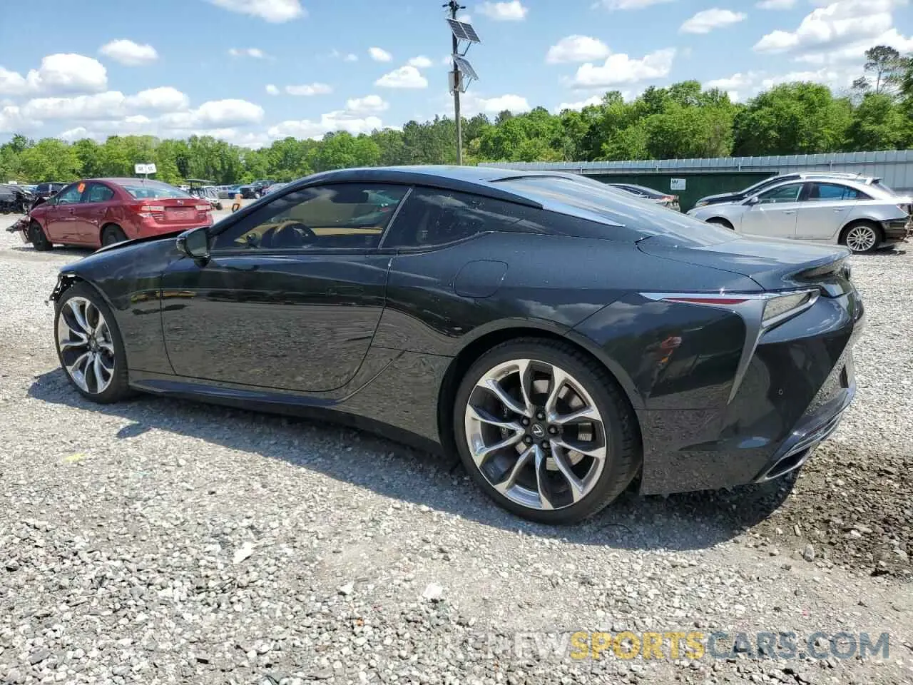 2 Photograph of a damaged car JTHAP5AY8MA100492 LEXUS LC500 2021