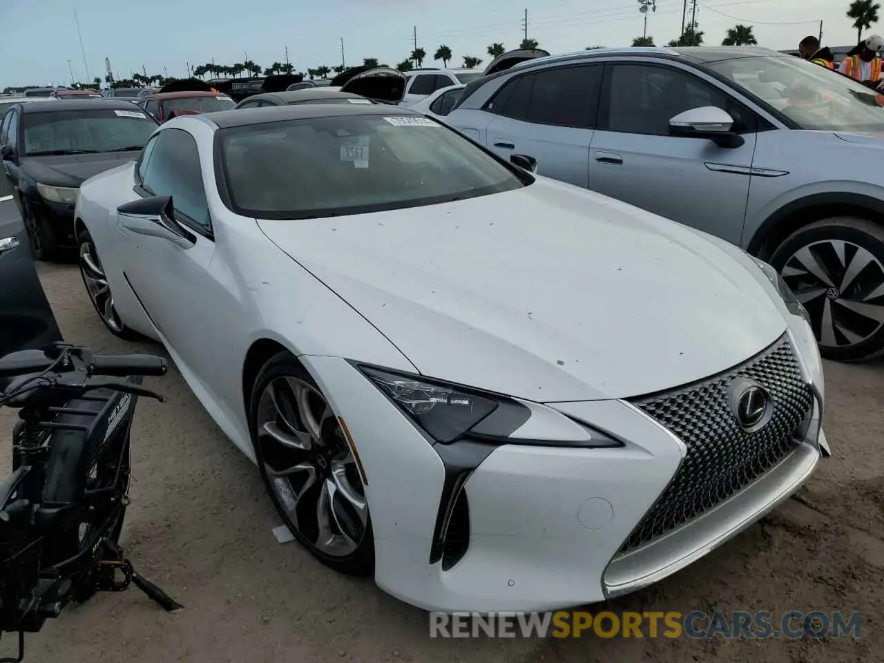 4 Фотография поврежденного автомобиля JTHBP5AY0MA101379 LEXUS LC500 2021