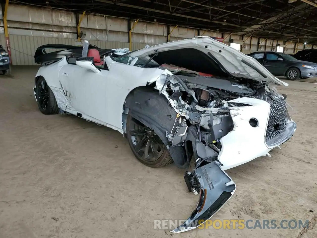 4 Фотография поврежденного автомобиля JTHMPAAY8NA105991 LEXUS LC500 2022