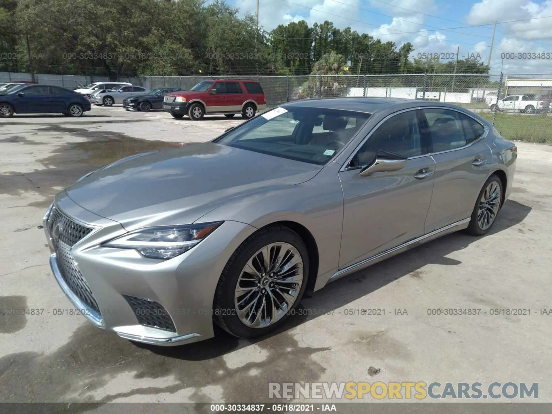 2 Photograph of a damaged car JTHD51FFXM5013592 LEXUS LS 2021