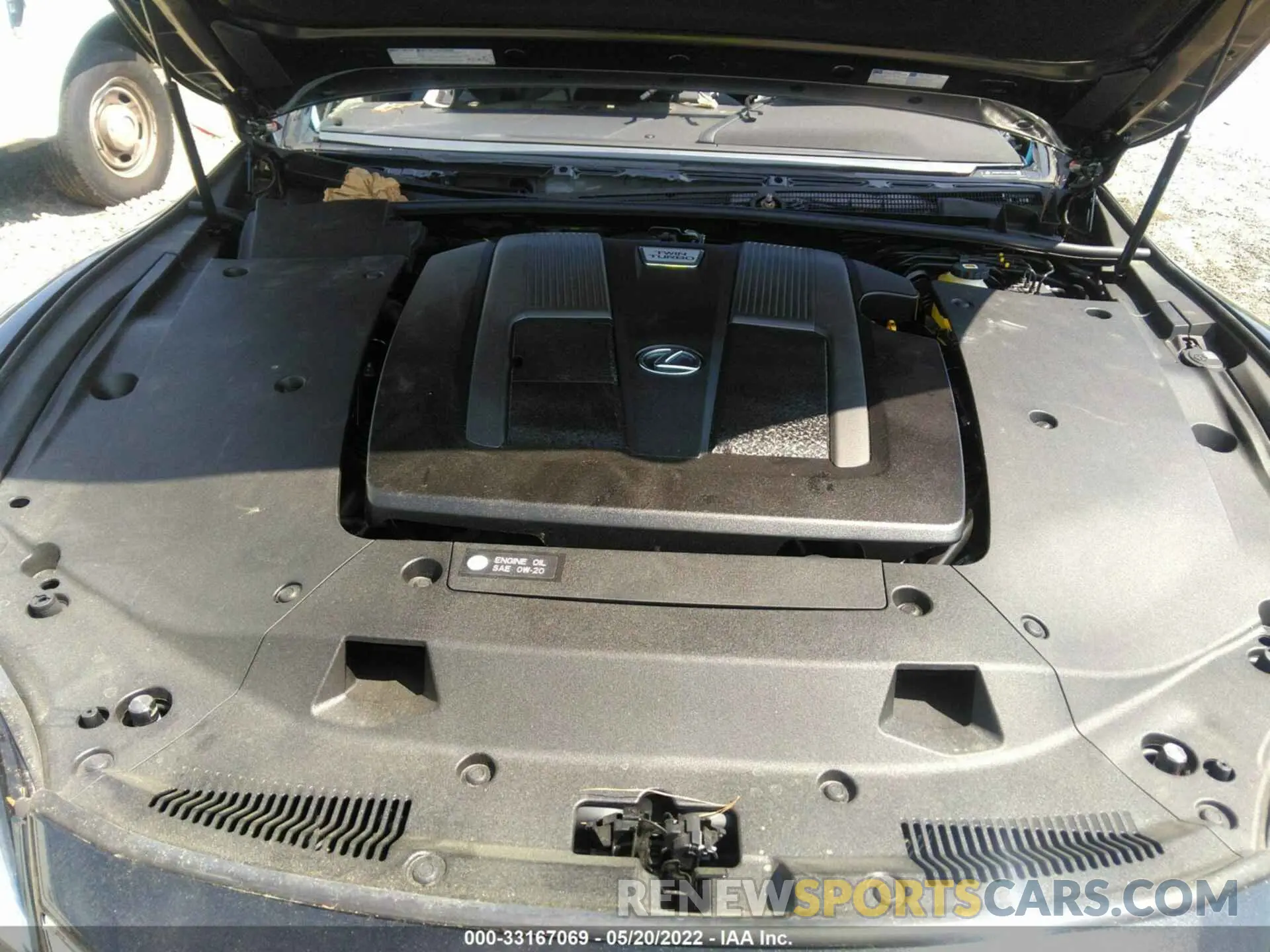 10 Photograph of a damaged car JTHD51FF6N5015664 LEXUS LS 2022