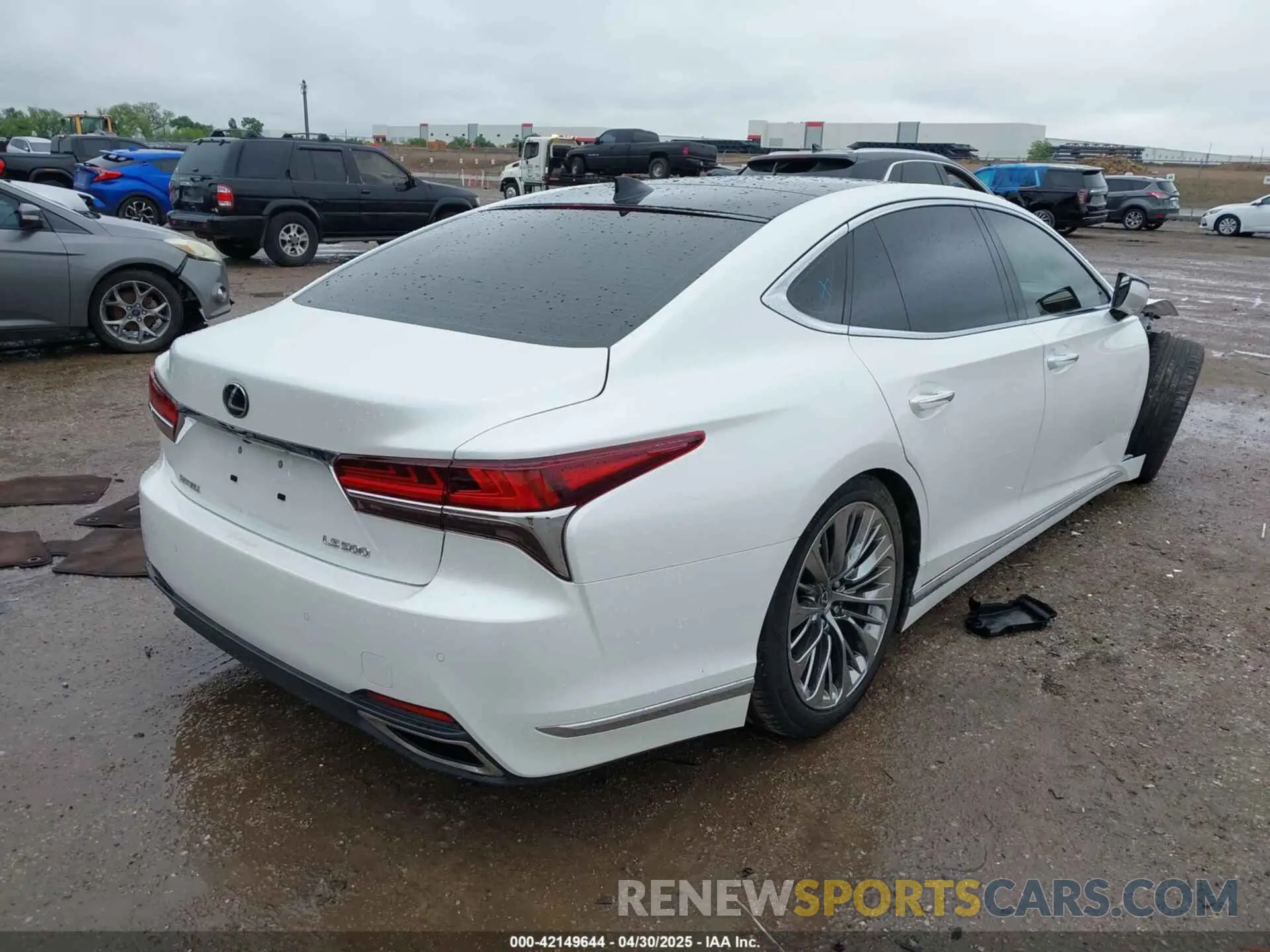 4 Фотография поврежденного автомобиля JTHB5LFF1K5008345 LEXUS LS 500 2019