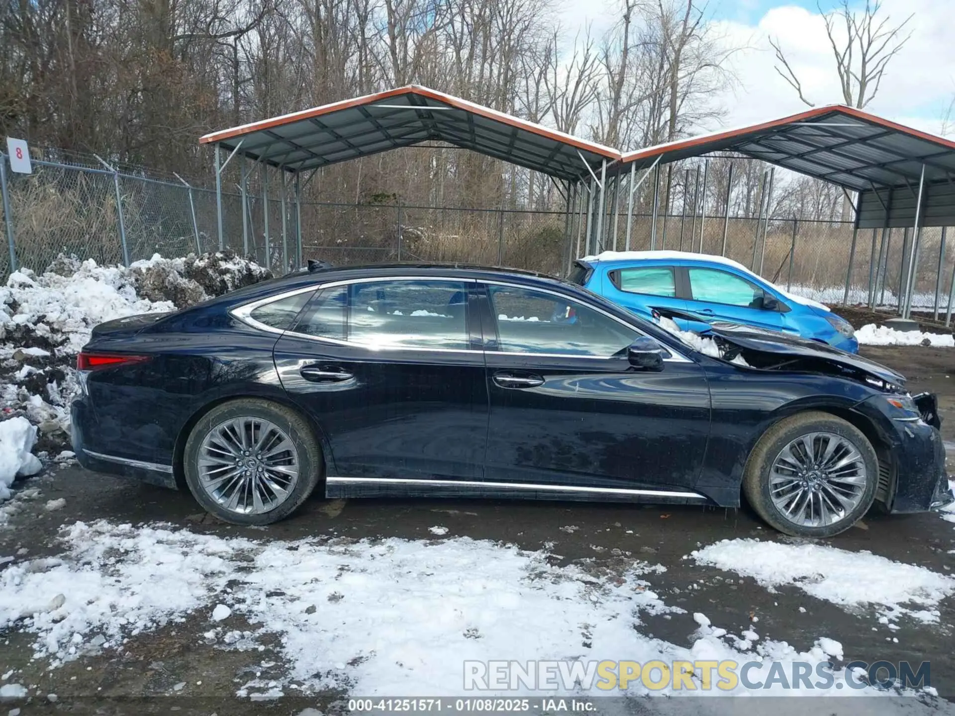 13 Фотография поврежденного автомобиля JTHD51GF8L5008341 LEXUS LS 500 2020