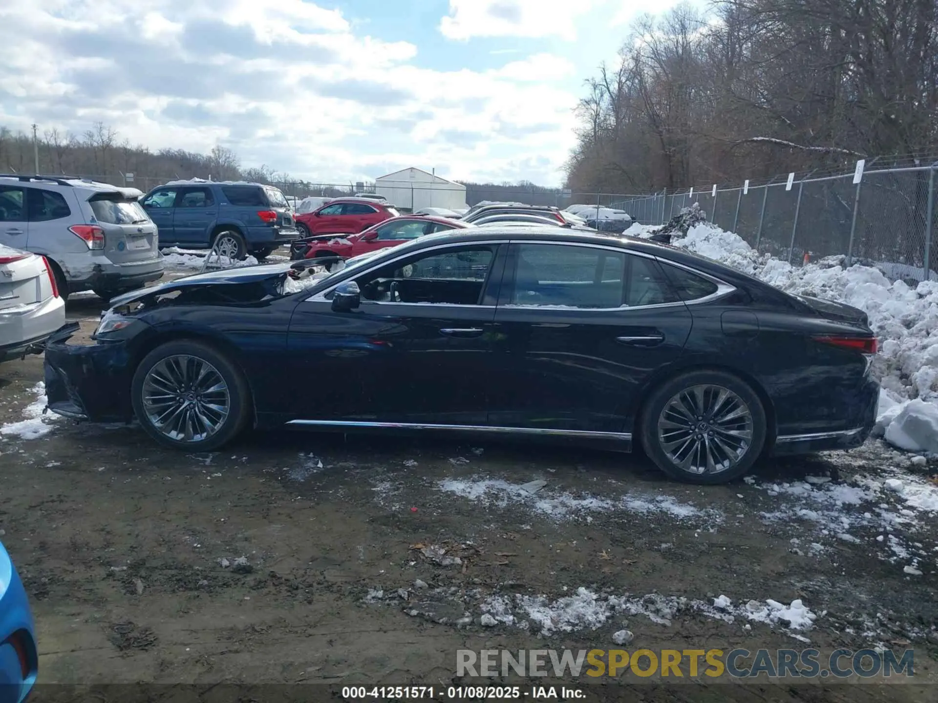 14 Фотография поврежденного автомобиля JTHD51GF8L5008341 LEXUS LS 500 2020