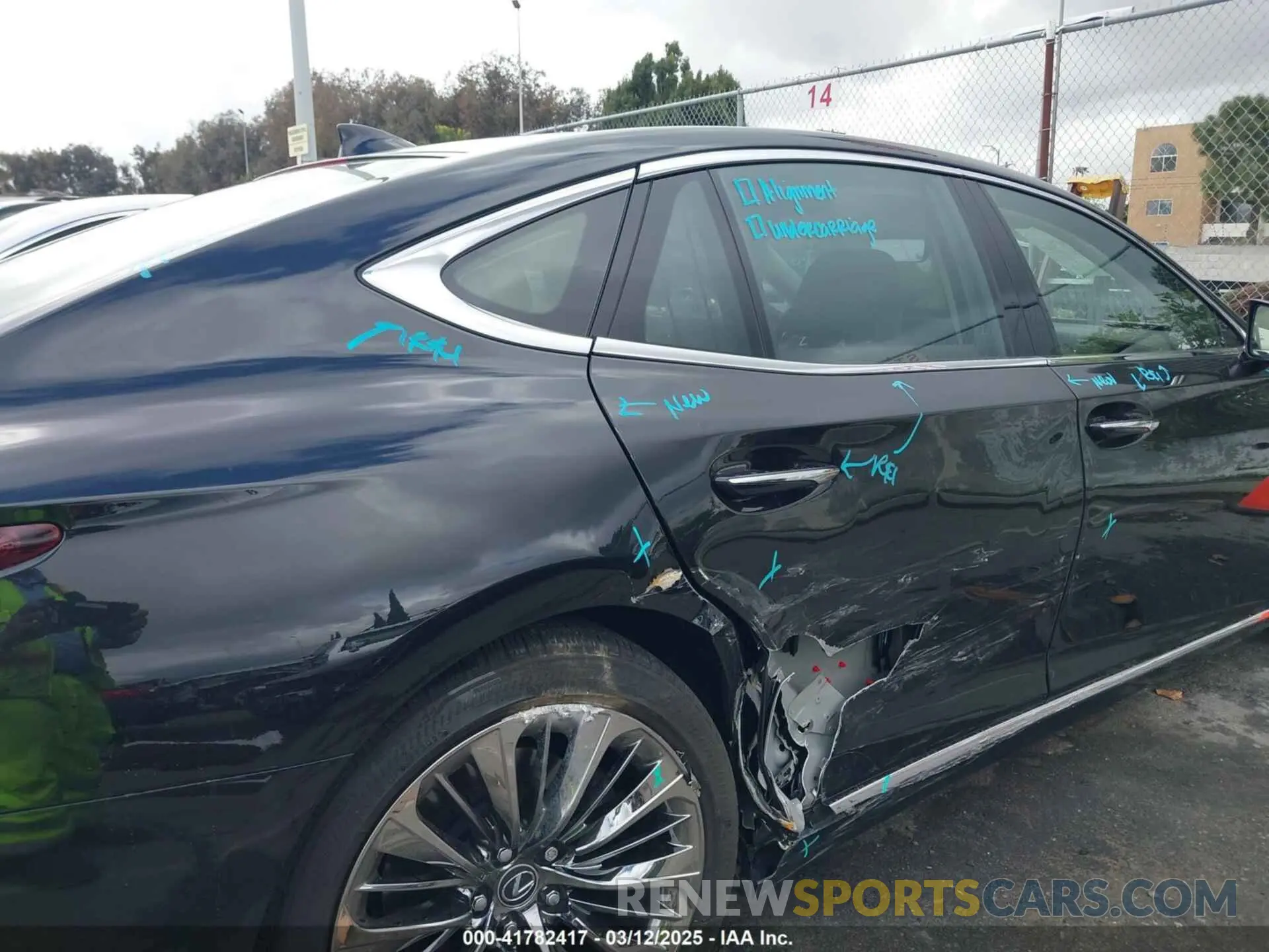 6 Фотография поврежденного автомобиля JTHG5LFF4L5011134 LEXUS LS 500 2020