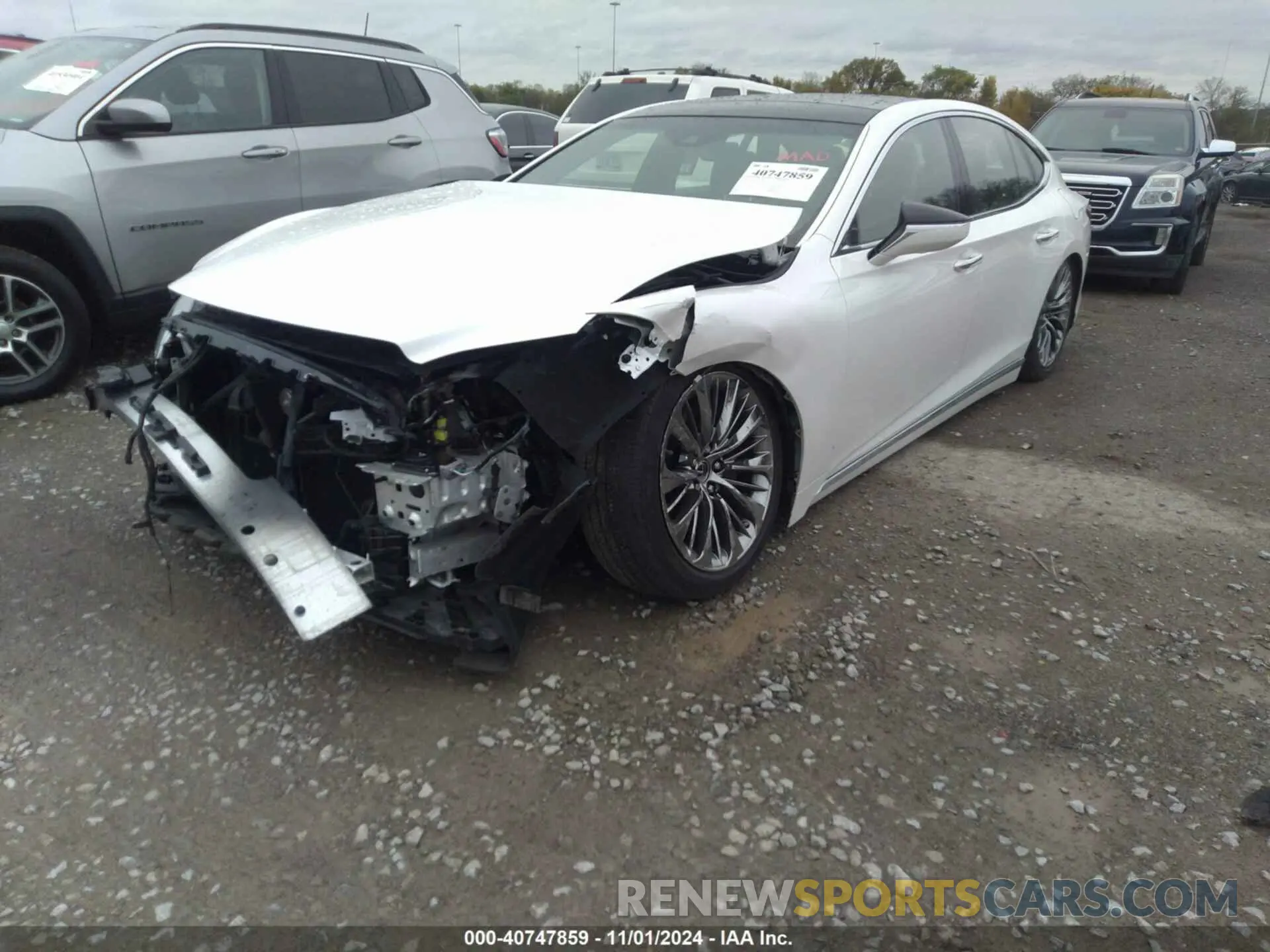 2 Photograph of a damaged car JTHD51FF0N5015708 LEXUS LS 500 2022