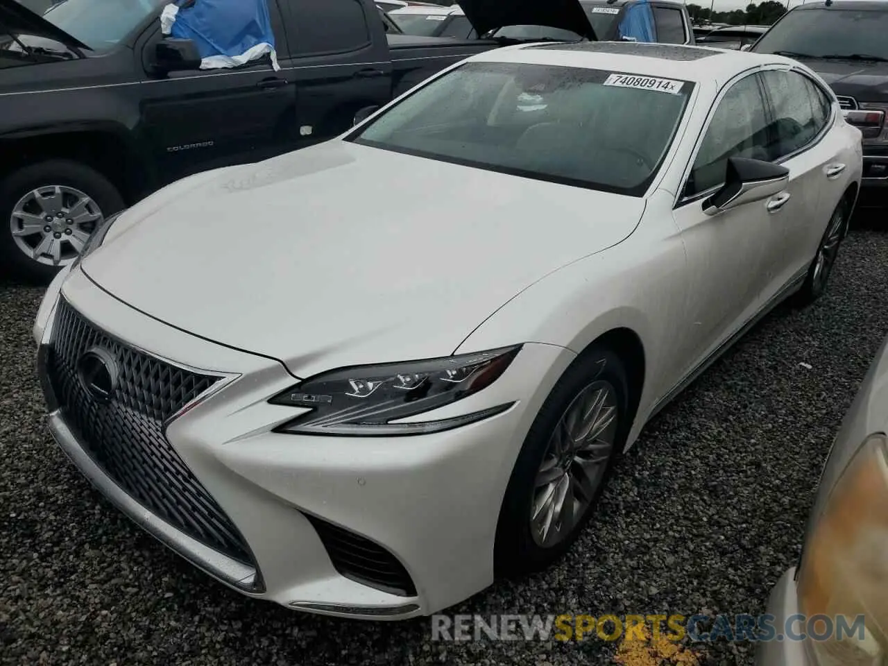 1 Photograph of a damaged car JTHB51FF0K5008938 LEXUS LS500 2019