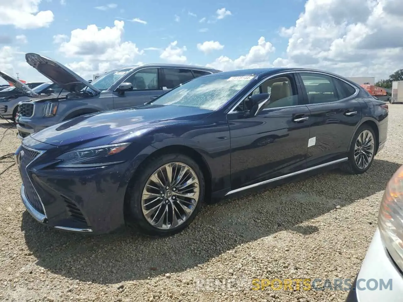 1 Photograph of a damaged car JTHB51FF6K5008670 LEXUS LS500 2019
