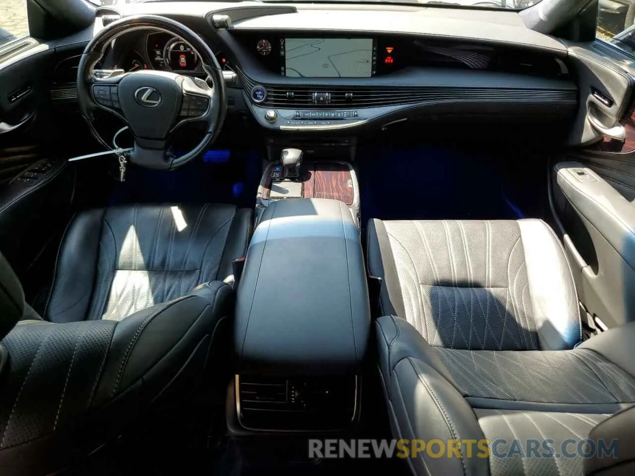 8 Фотография поврежденного автомобиля JTHBY1FF0K5004329 LEXUS LS500 2019