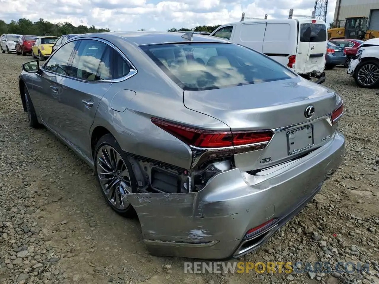 3 Фотография поврежденного автомобиля JTHC51FF2K5006600 LEXUS LS500 2019