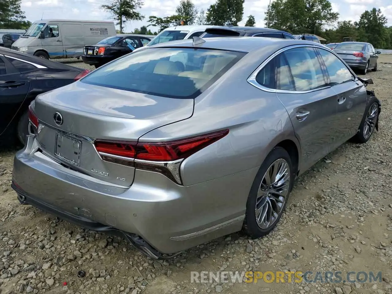 4 Фотография поврежденного автомобиля JTHC51FF2K5006600 LEXUS LS500 2019