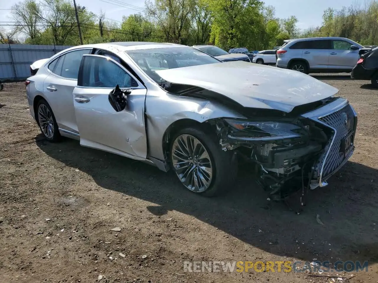 4 Фотография поврежденного автомобиля JTHC51FF3K5005648 LEXUS LS500 2019