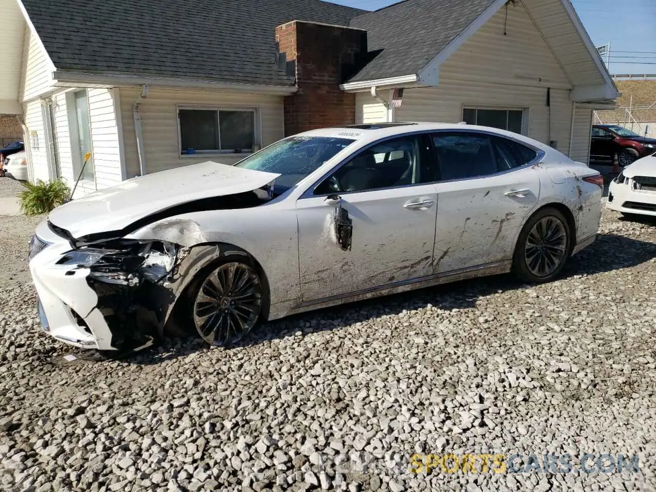 1 Photograph of a damaged car JTHC51FF6K5005529 LEXUS LS500 2019