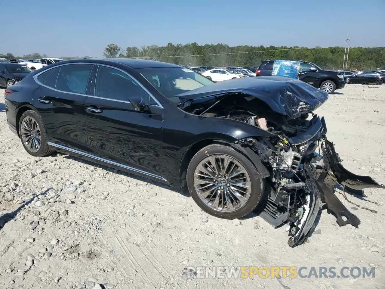 4 Фотография поврежденного автомобиля JTHD51FF8L5012343 LEXUS LS500 2020