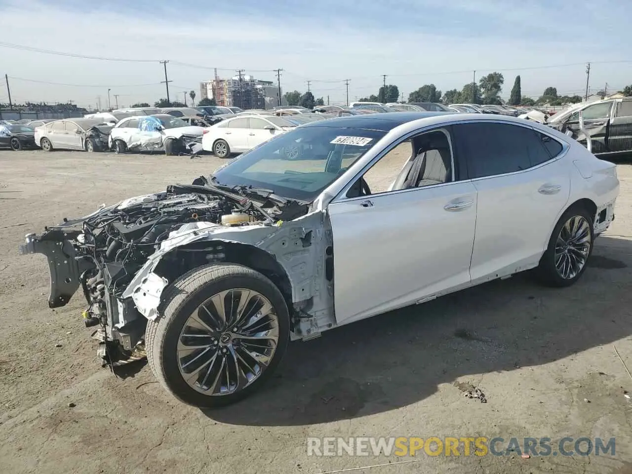 1 Фотография поврежденного автомобиля JTHD51FF6M5014500 LEXUS LS500 2021