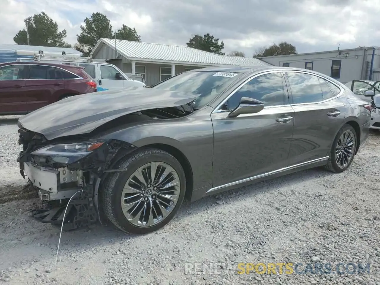 1 Photograph of a damaged car JTHD51FF4N5017316 LEXUS LS500 2022