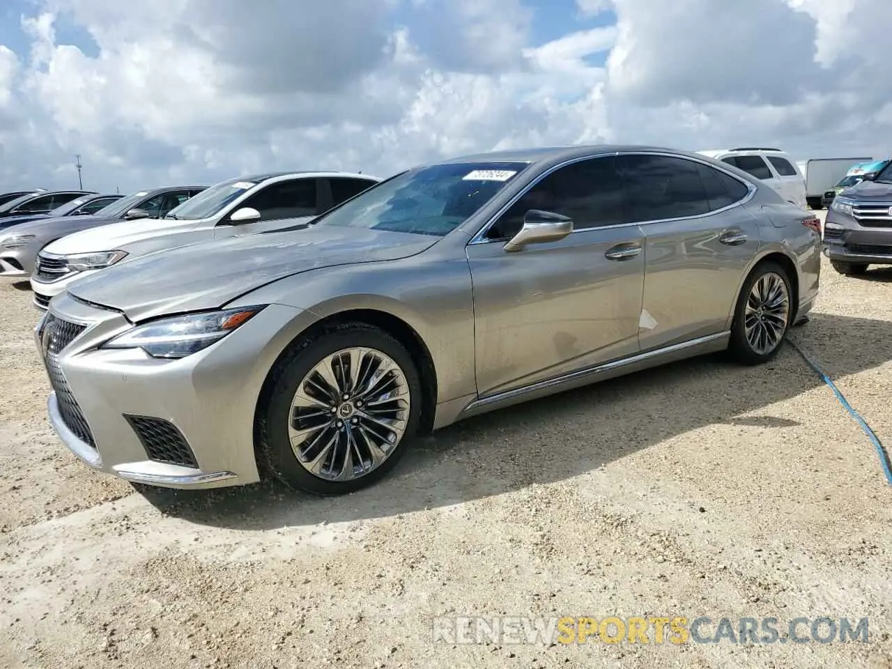 1 Photograph of a damaged car JTHD51FF5N5017406 LEXUS LS500 2022