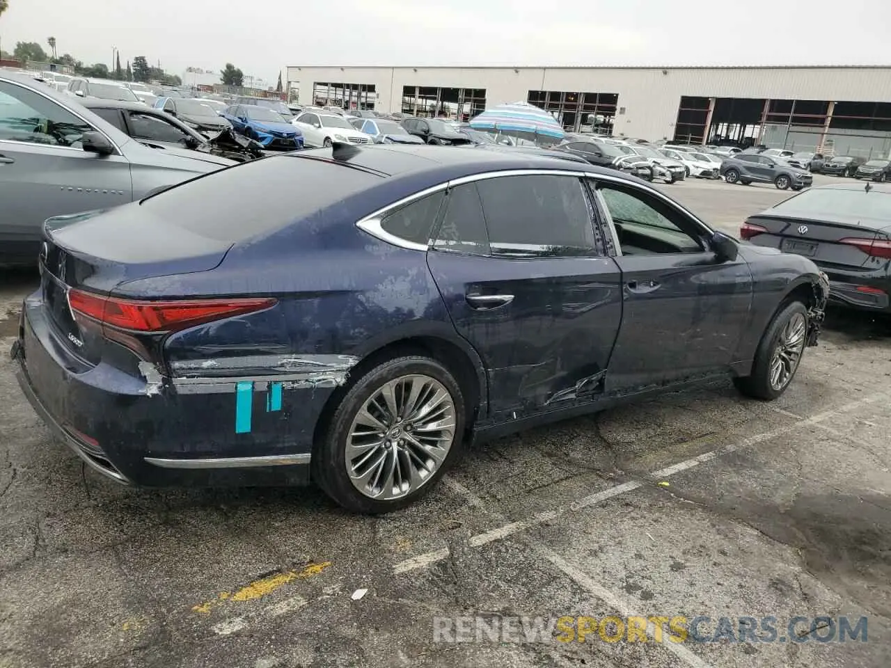 3 Фотография поврежденного автомобиля JTHD51FFXP5018375 LEXUS LS500 2023