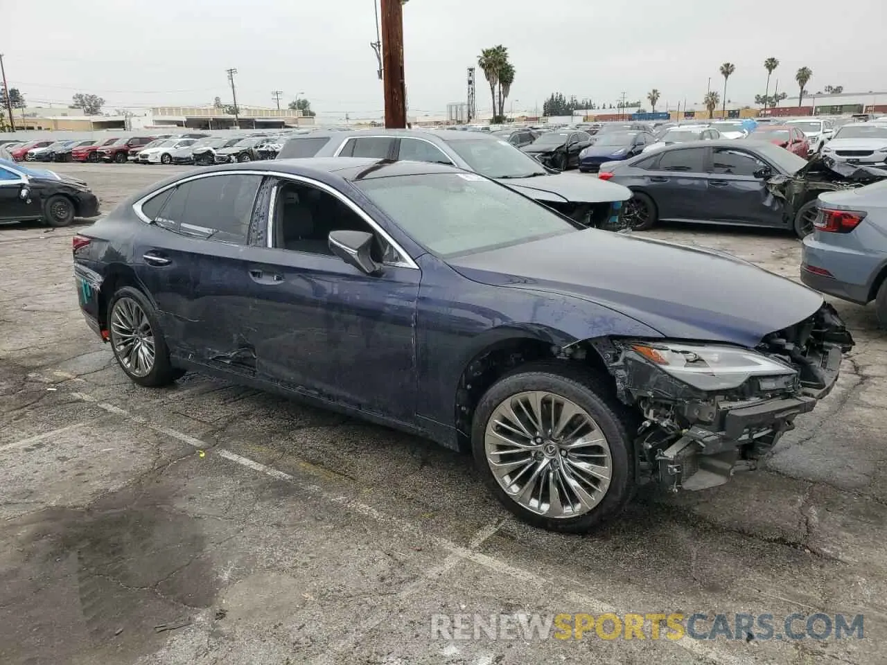 4 Фотография поврежденного автомобиля JTHD51FFXP5018375 LEXUS LS500 2023