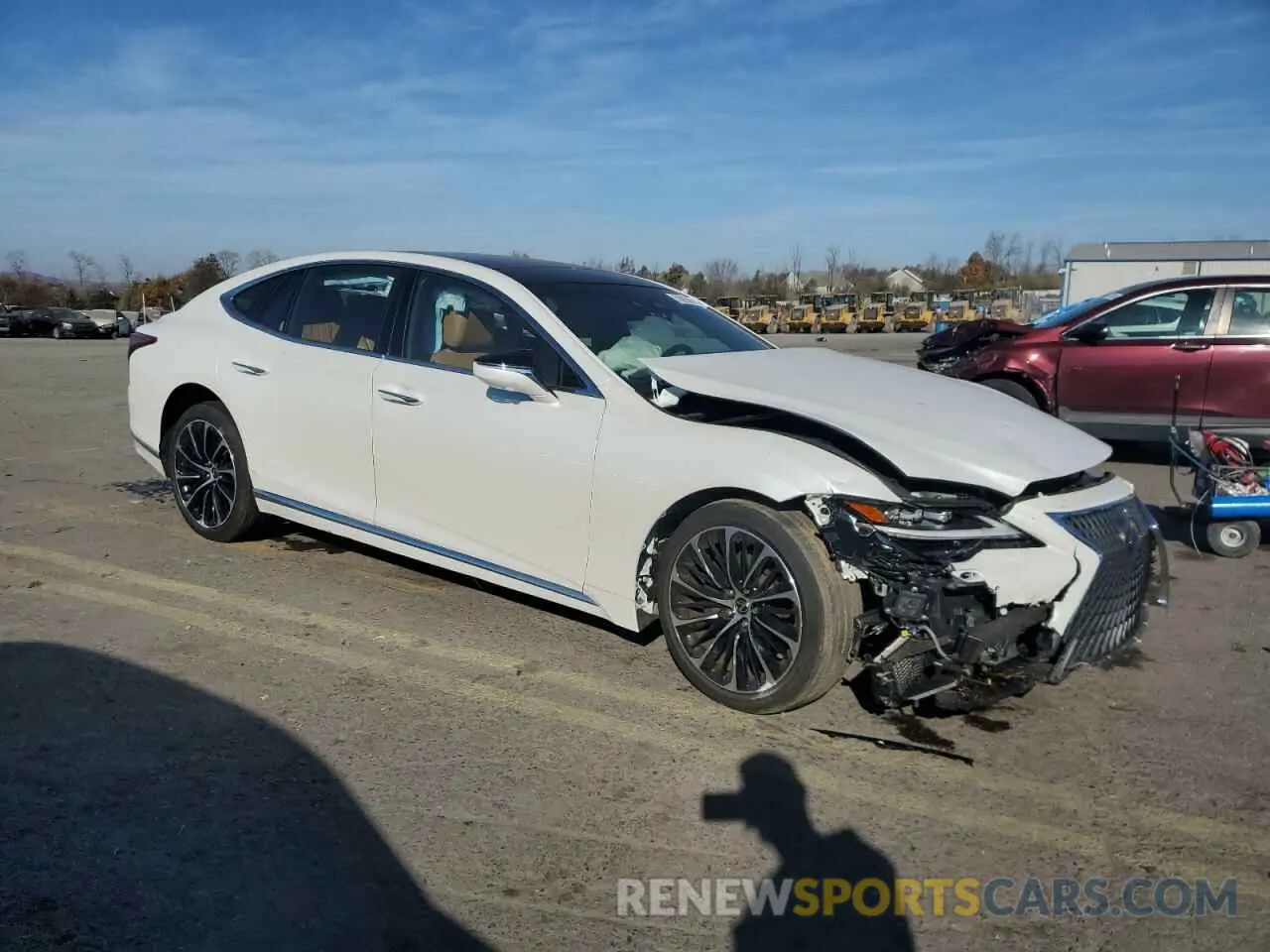 4 Photograph of a damaged car JTHG5LGF5P5011325 LEXUS LS500 2023
