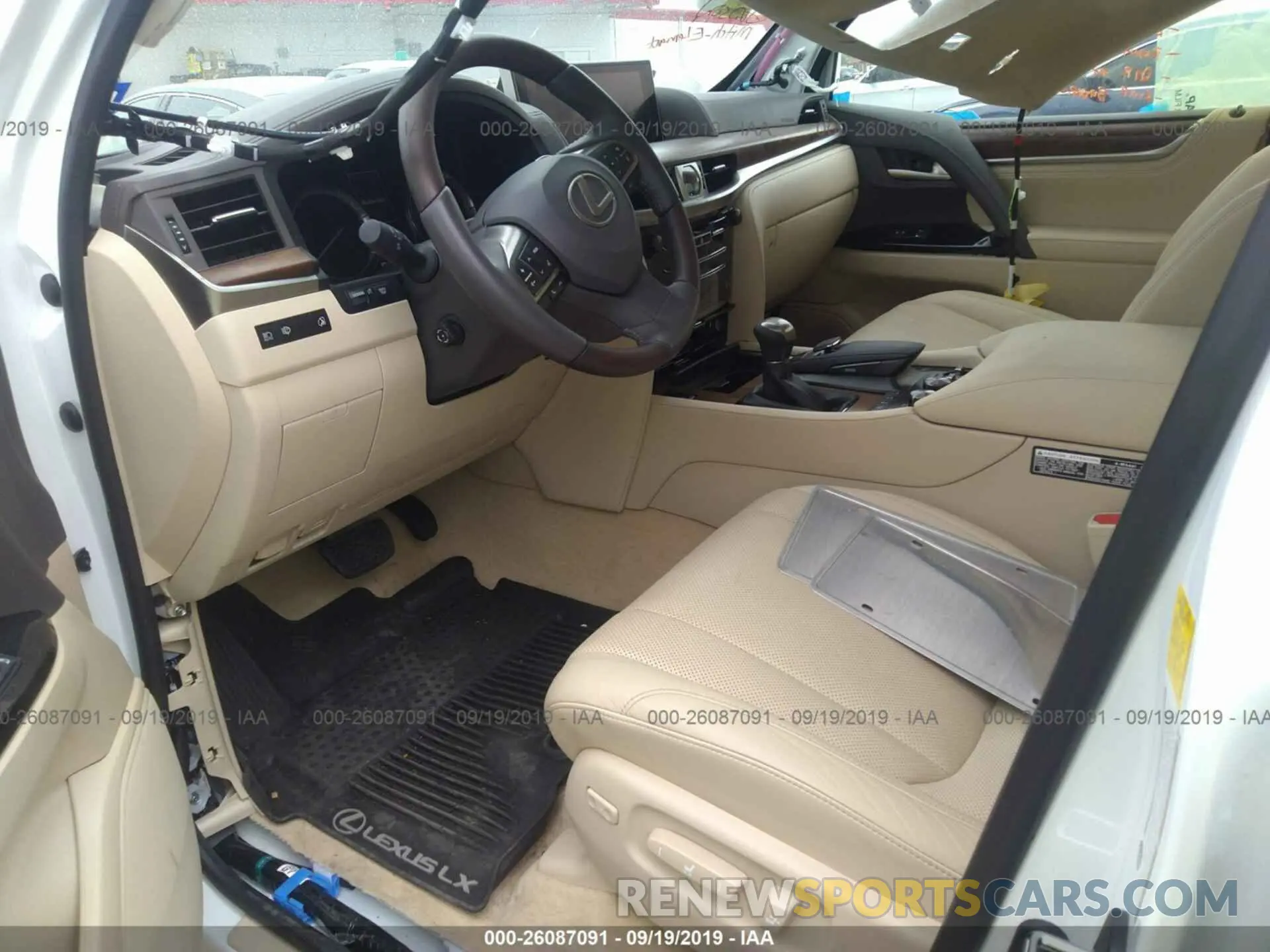 5 Фотография поврежденного автомобиля JTJHY7AX2K4301703 LEXUS LX 2019
