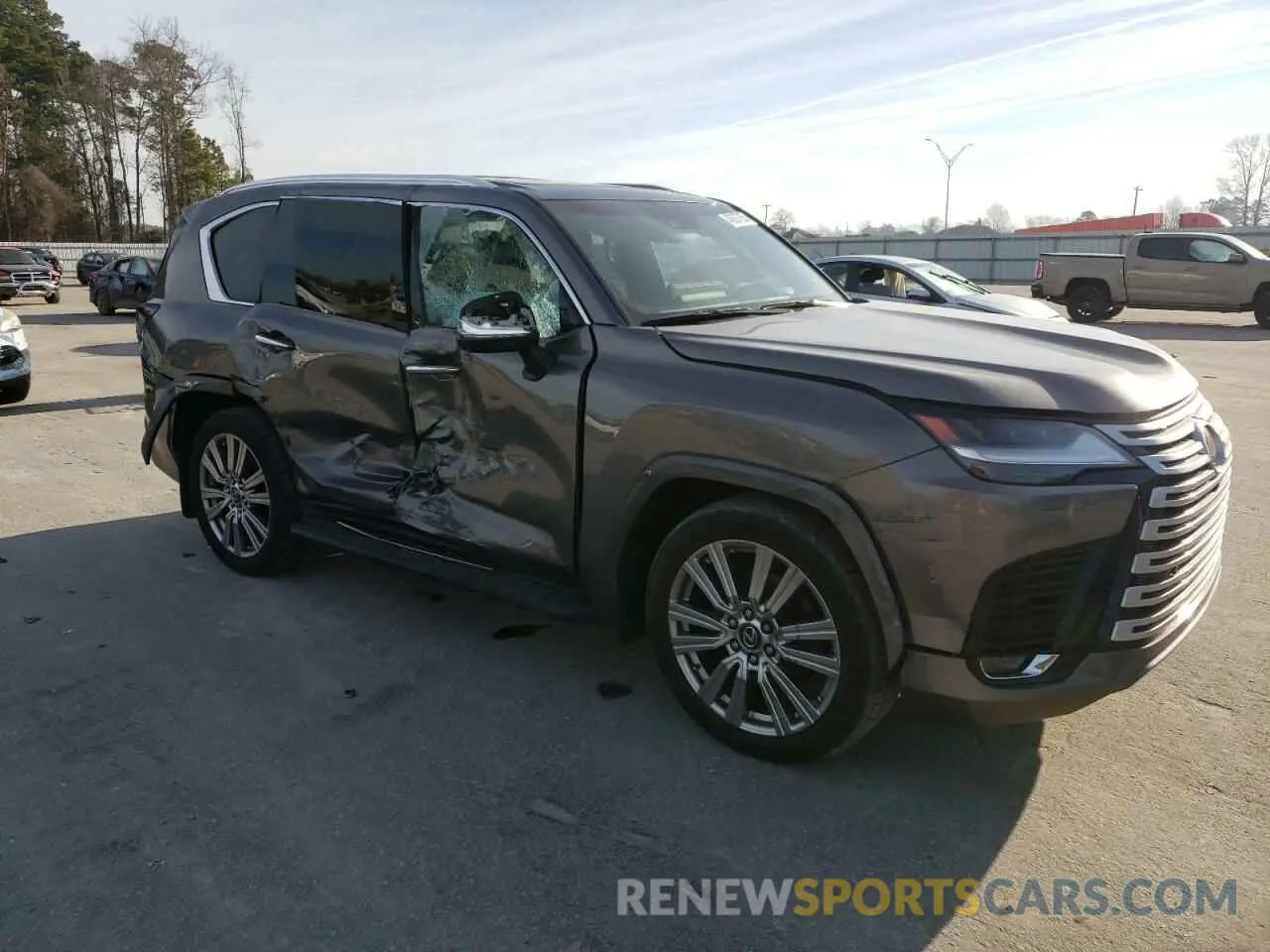 4 Фотография поврежденного автомобиля JTJLBACX2P4030493 LEXUS LX 600 ULT 2023