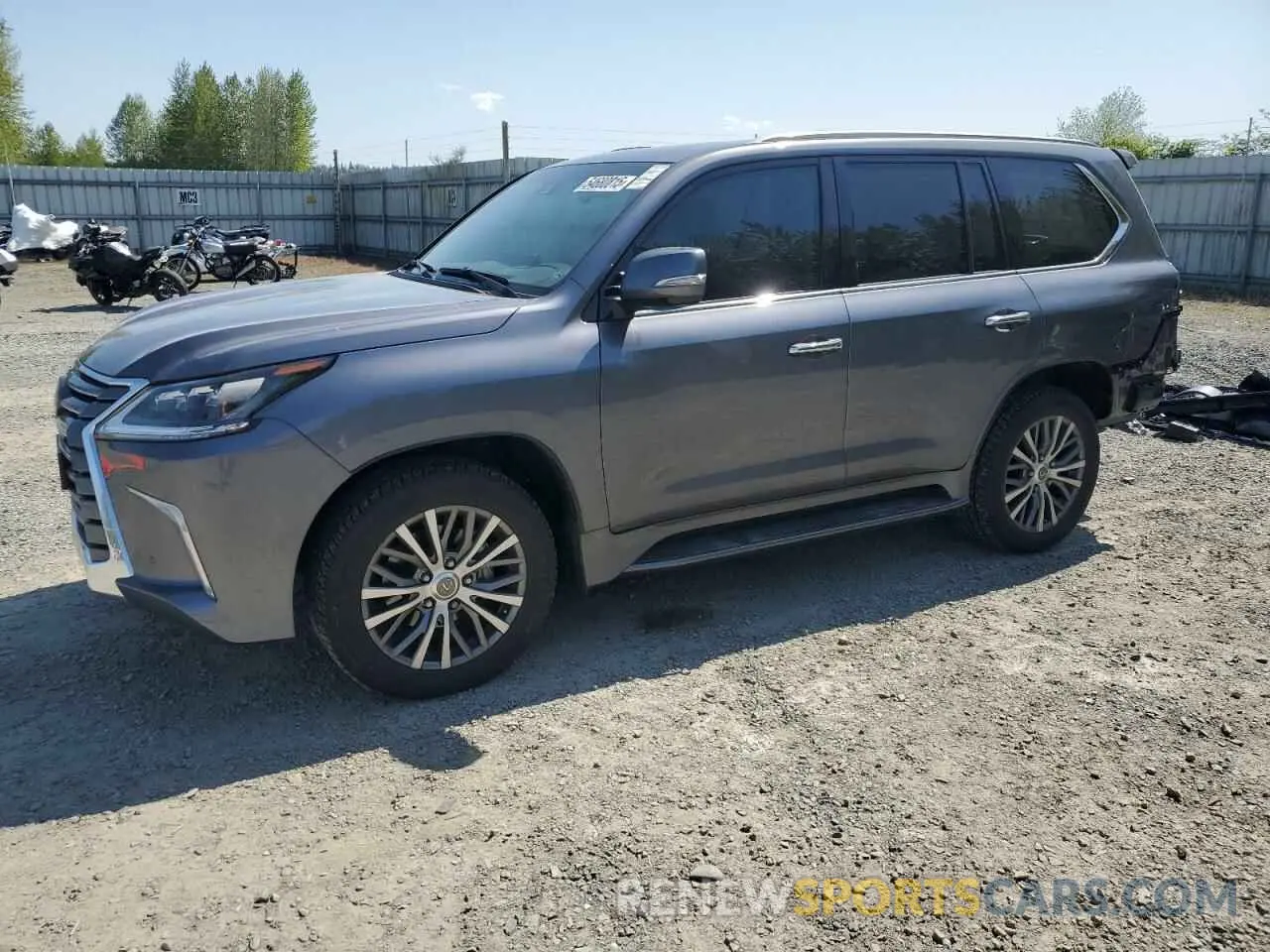 1 Photograph of a damaged car JTJHY7AX6K4292892 LEXUS LX570 2019