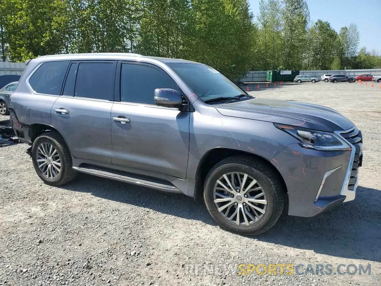4 Photograph of a damaged car JTJHY7AX6K4292892 LEXUS LX570 2019