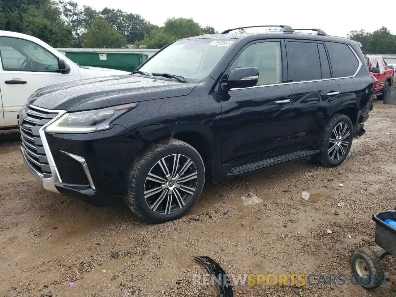 1 Photograph of a damaged car JTJDY7AX2L4317495 LEXUS LX570 2020