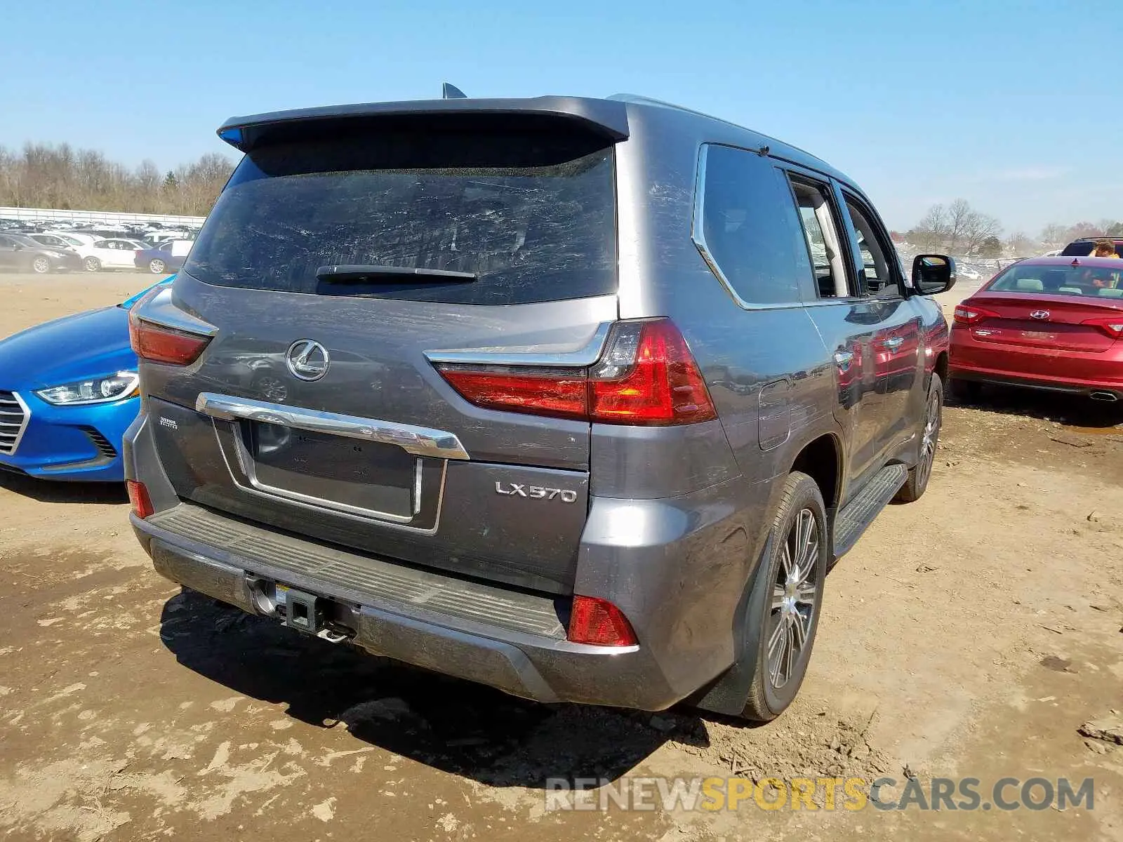 4 Photograph of a damaged car JTJDY7AX4L4312590 LEXUS LX570 2020