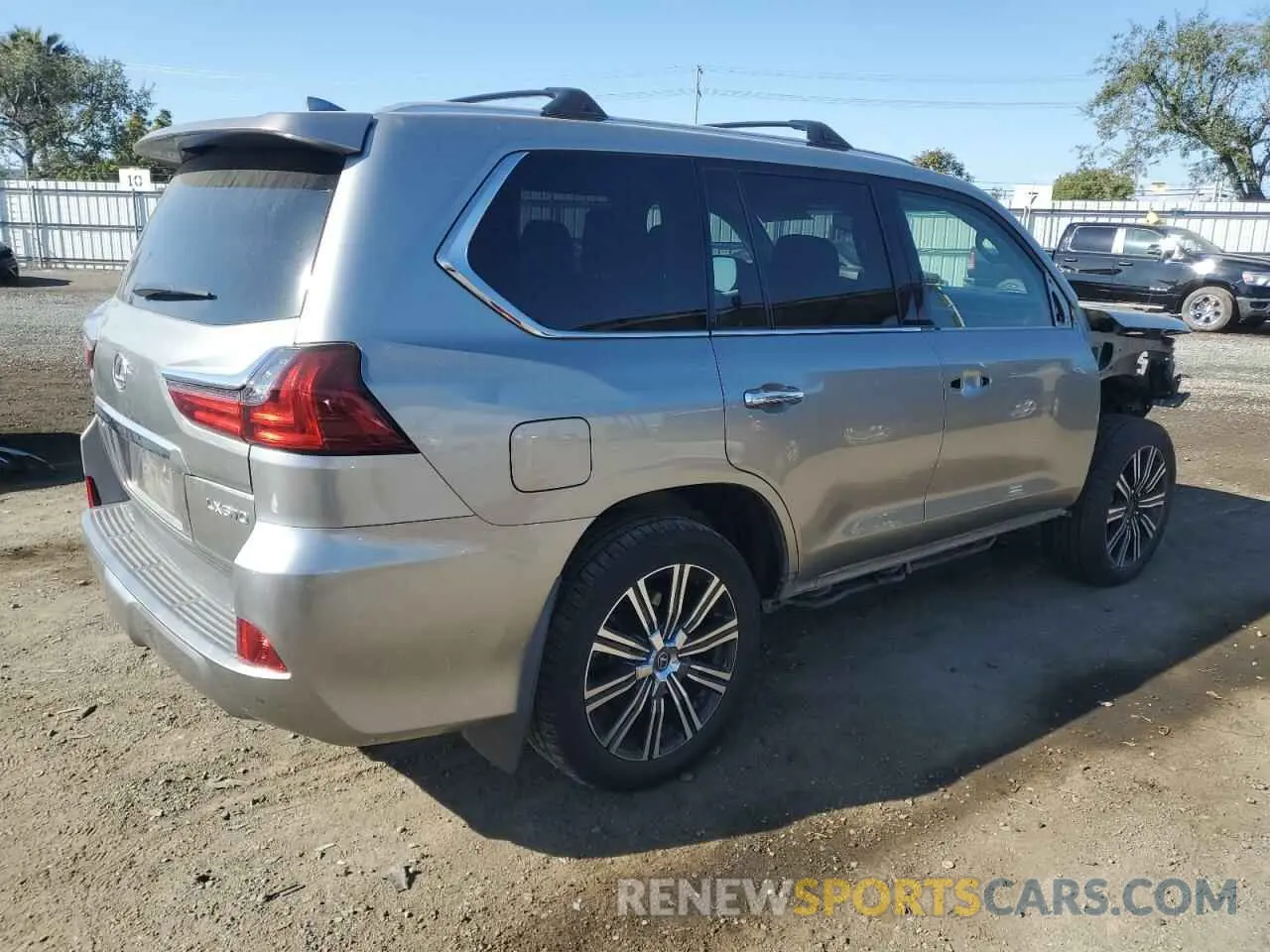 3 Photograph of a damaged car JTJDY7AX9L4318630 LEXUS LX570 2020