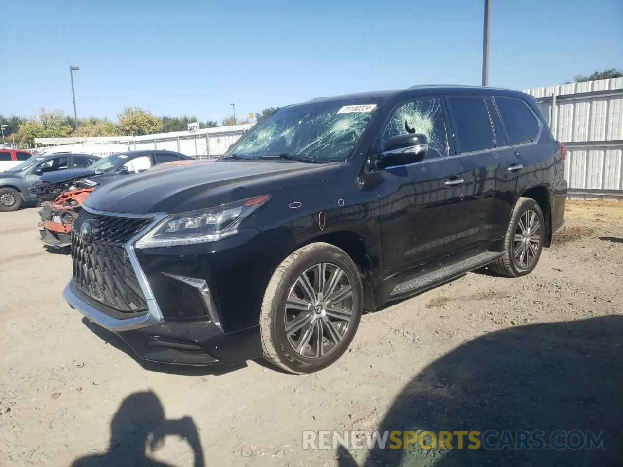 1 Фотография поврежденного автомобиля JTJDY7AX9L4332897 LEXUS LX570 2020
