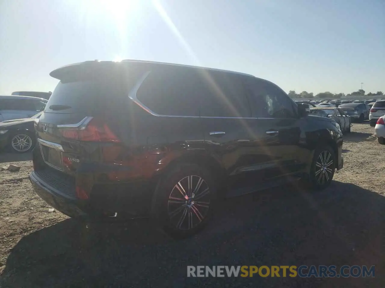 3 Фотография поврежденного автомобиля JTJDY7AX9L4332897 LEXUS LX570 2020