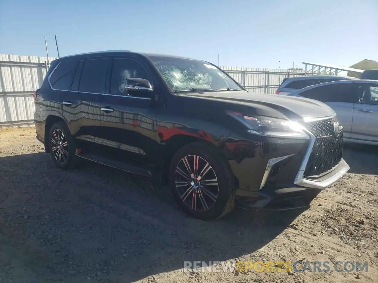 4 Фотография поврежденного автомобиля JTJDY7AX9L4332897 LEXUS LX570 2020