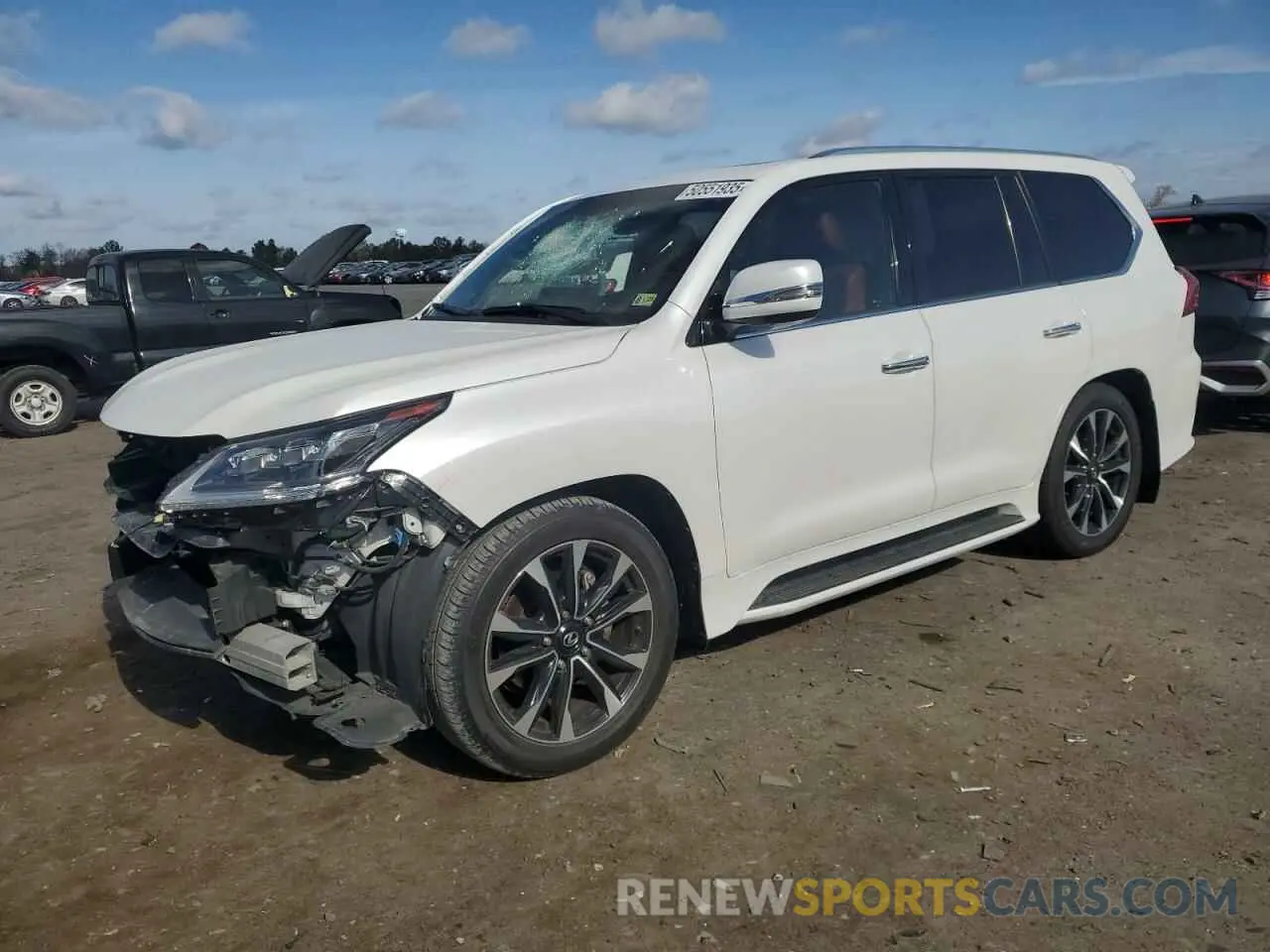 1 Фотография поврежденного автомобиля JTJDY7AX2M4347985 LEXUS LX570 2021