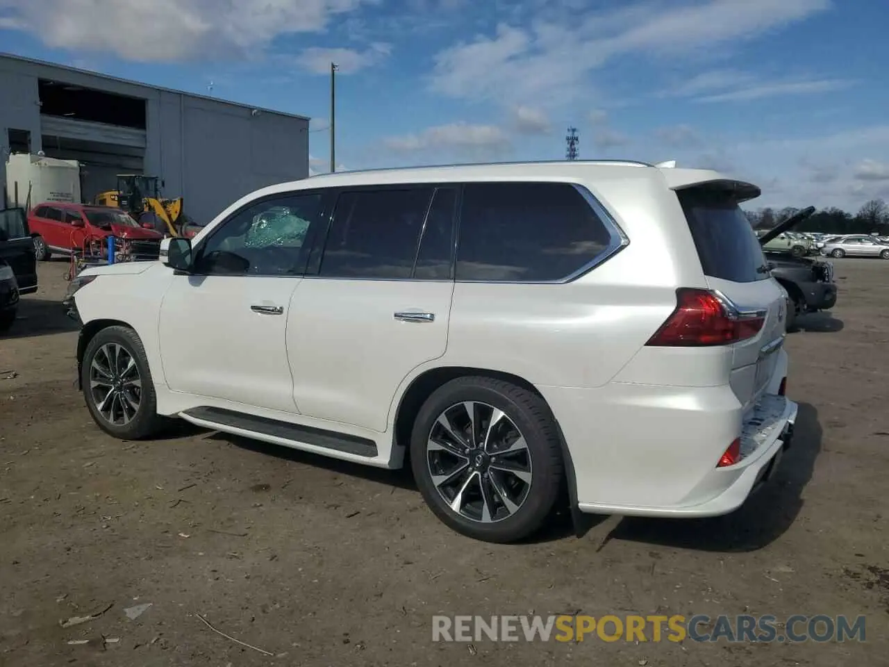 2 Фотография поврежденного автомобиля JTJDY7AX2M4347985 LEXUS LX570 2021