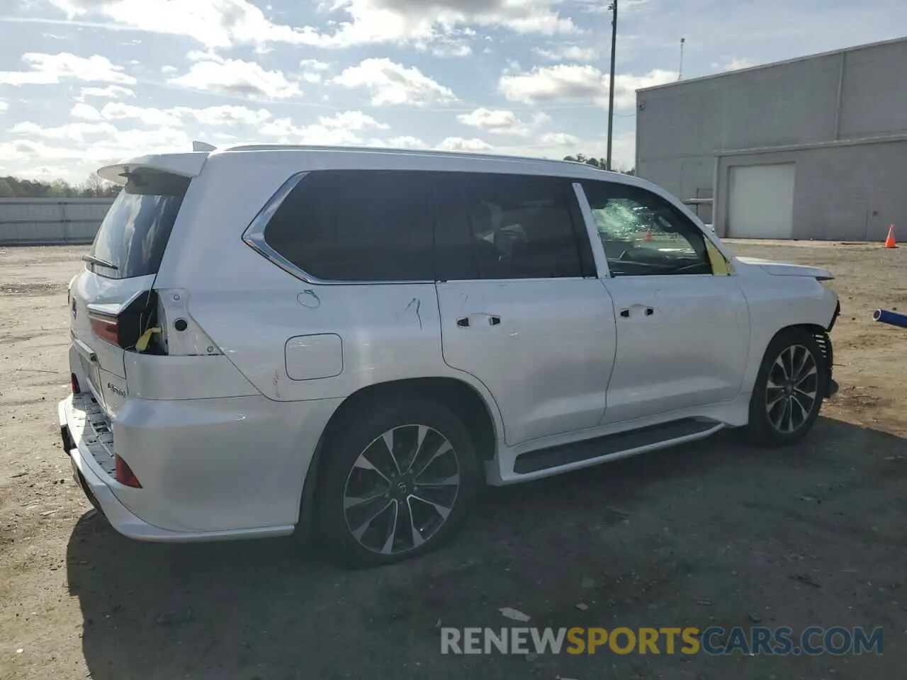 3 Фотография поврежденного автомобиля JTJDY7AX2M4347985 LEXUS LX570 2021