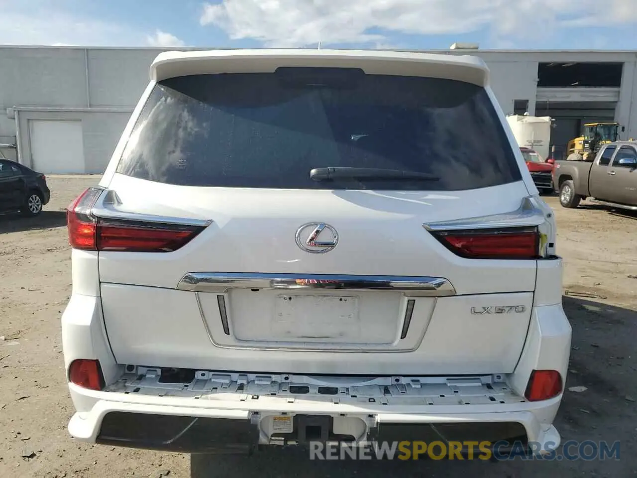 6 Фотография поврежденного автомобиля JTJDY7AX2M4347985 LEXUS LX570 2021