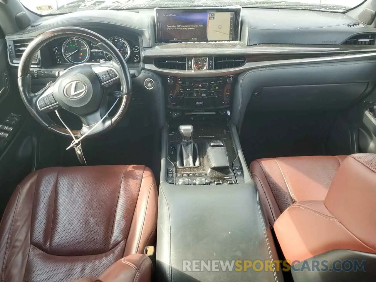 8 Фотография поврежденного автомобиля JTJDY7AX2M4347985 LEXUS LX570 2021