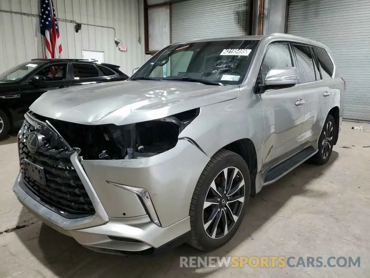 1 Photograph of a damaged car JTJDY7AX8M4338661 LEXUS LX570 2021