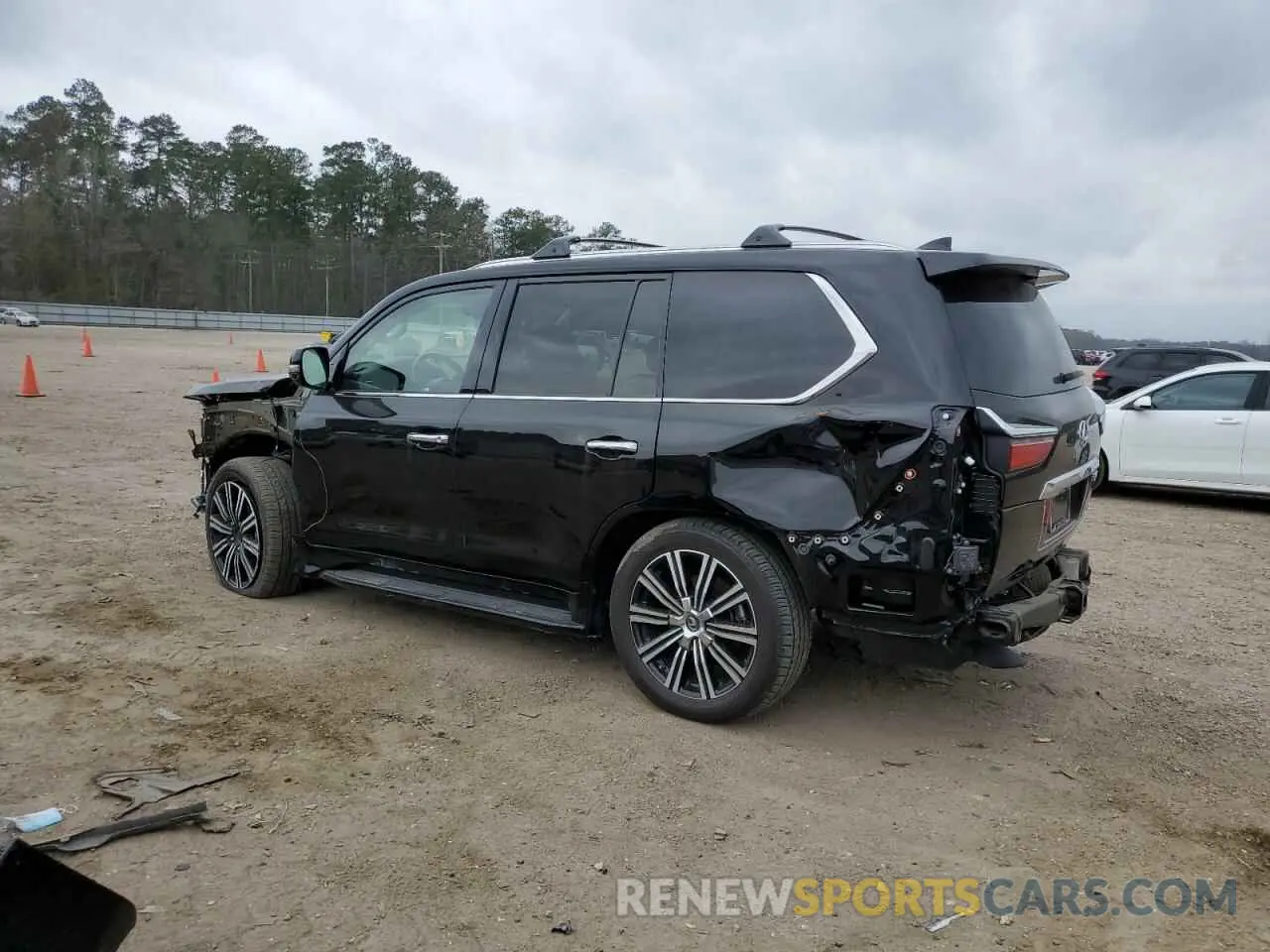 2 Фотография поврежденного автомобиля JTJFY7AX9M4340637 LEXUS LX570 2021